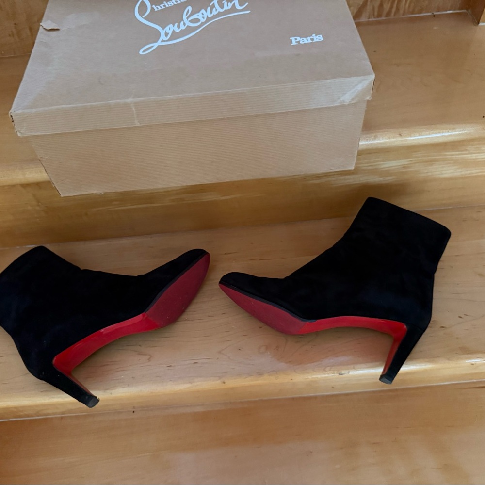 Christian Louboutin Black Ankle Booties - Picture 2 of 4
